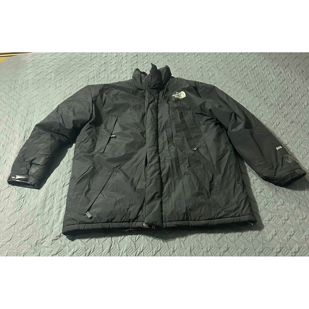 The North Face Mens Gortex parka Jacket 600 Fill Down Black Winter Coat 2XL